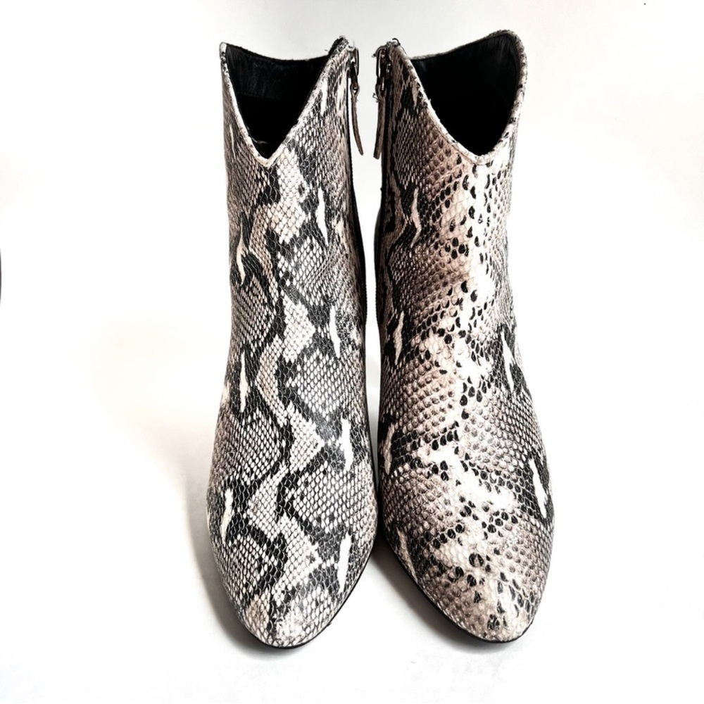 Halogen python snakeskin booties heels sz 8 - Picture 10 of 16